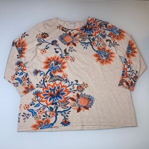 Chico’s boho long sleeve sweater blouse szXL